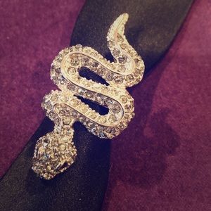 Rhinestone Snake Ring
